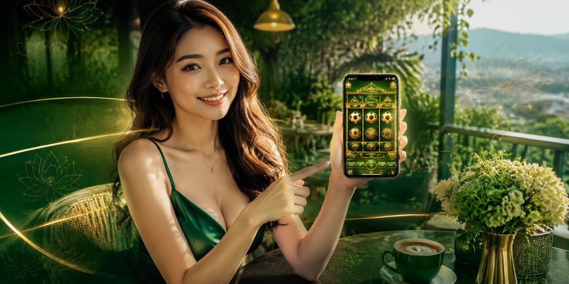 Người dùng Đà Lạt khám phá slot game trên thiết bị di động trong quán cà phê