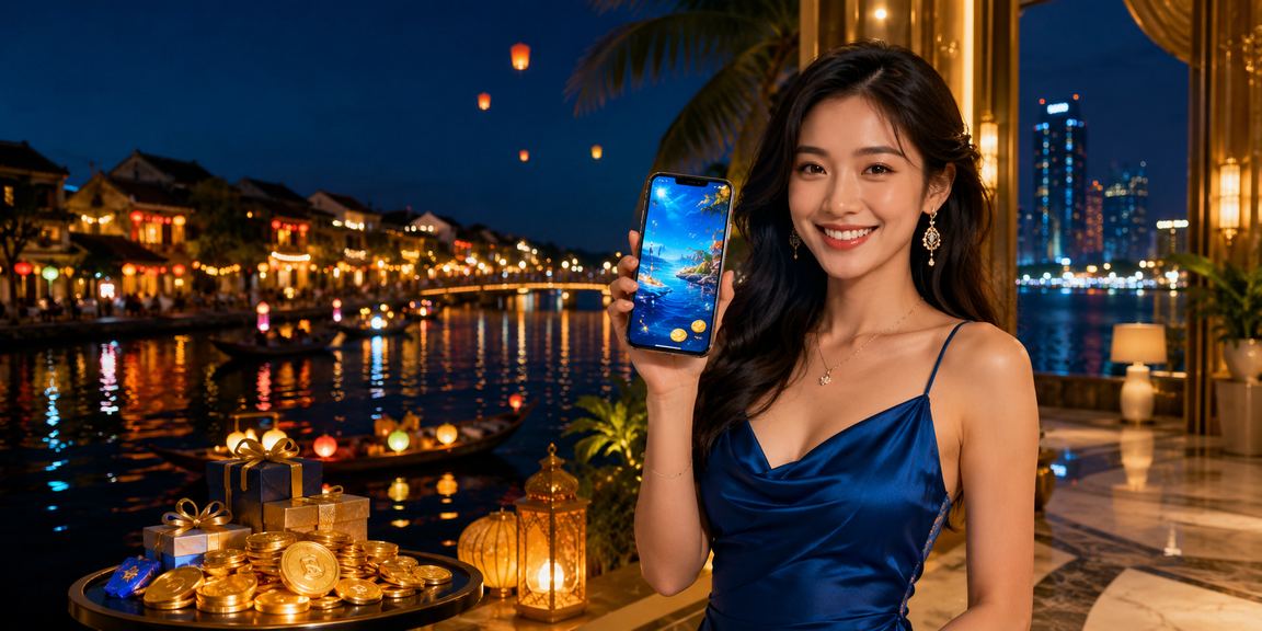 Không gian casino trực tuyến Việt Nam hiển thị thông tin tiền thưởng